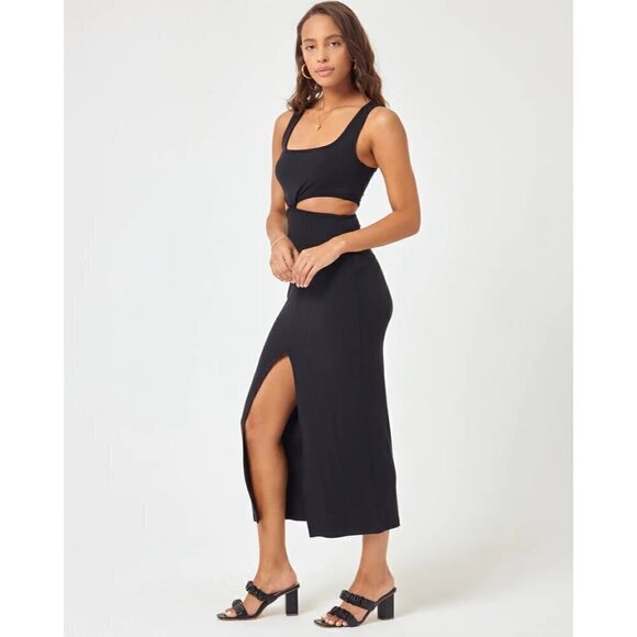 L*SPACE Skyler Cover-Up Dress in Black Size X-Small - Picture 4 of 16